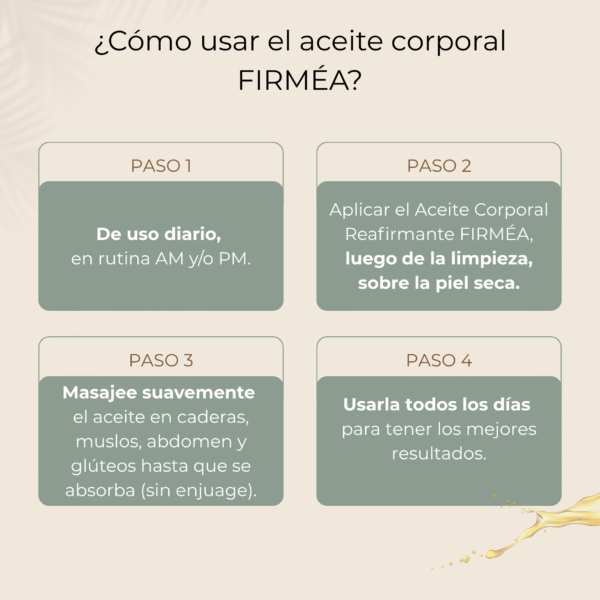 Aceite Corporal Reafirma, Tensa e Hidrata la piel flácida